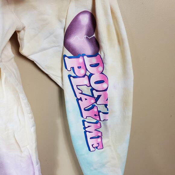 By Samii Ryan Pastel Tie-dye Don't Play Me Sweatpants Joggers Size XXL - Picture 4 of 7